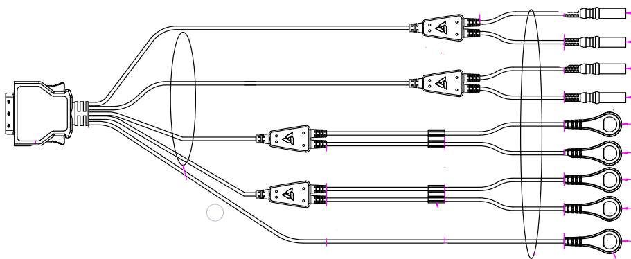 Kabel EMG/EMS 2+2 kanały do Stella BIO