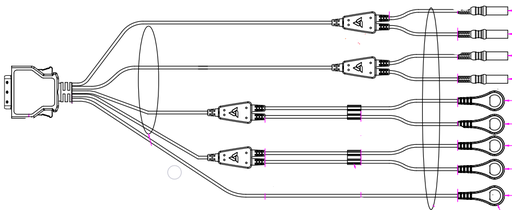 [00005286-01] Kabel EMG/EMS 2+2 kanały do Stella BIO