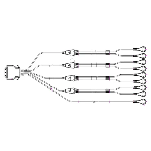 [00005249-01] Przewód EMG 4+0 - 4 kanałowy powierzchniowy dla robota Sidra LEG